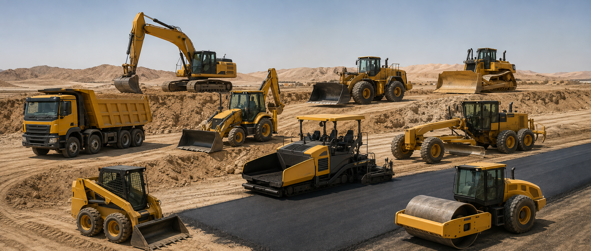 معدات البناء والحفر وتحريك التربة | Construction & Earthmoving Equipment